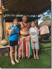 Shannon and Chris with Tongan man