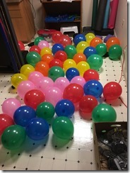 Balloons for Doug's birthday